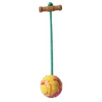  Solid ball with string and handle 