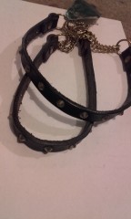  Leather collar with studs 