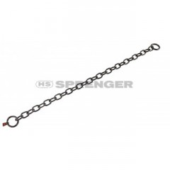  Black stainless steel chain with short links, 4mm 