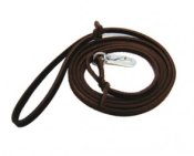 Slim leather leash, 0.6 & 1.2 x 180 cm with BGB-like hook