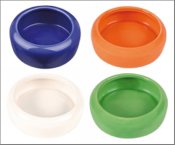 Ceramic food bowl with anti-spill edge 400 ml