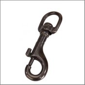 Black carabiner, several sizes