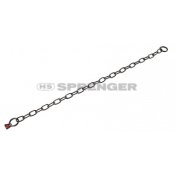 Black stainless steel chain with short links, 3 mm