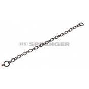 Black stainless steel chain with short links, 4mm