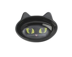 Oval cat bowl black or white