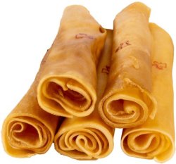 Moose skin chewing roll