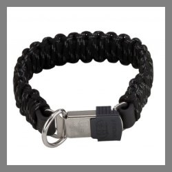 Nylon-leather  collar with reflex 19 mm