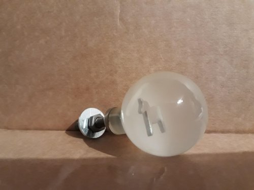 Knob with horse motives