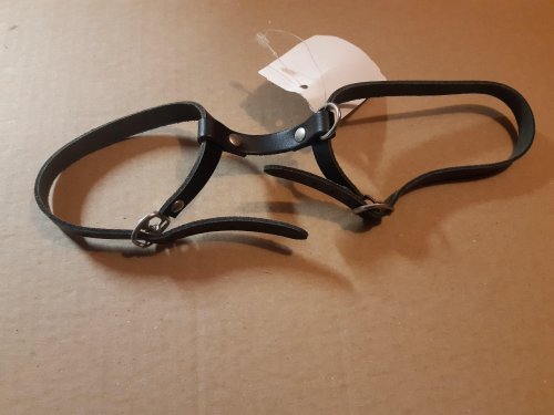Rabbit / cat harness in leather 35/40 cm