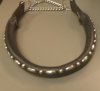 Collar with decorative rivets 50 cm