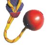 Floating rubber ball with string, 8 cm