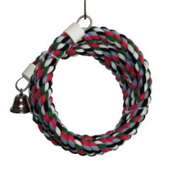  Spiral rope with bell, 1,8 cm 
