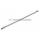  Black stainless steel chain with short links, 3 mm 