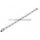  Black stainless steel chain with long links, 3mm 